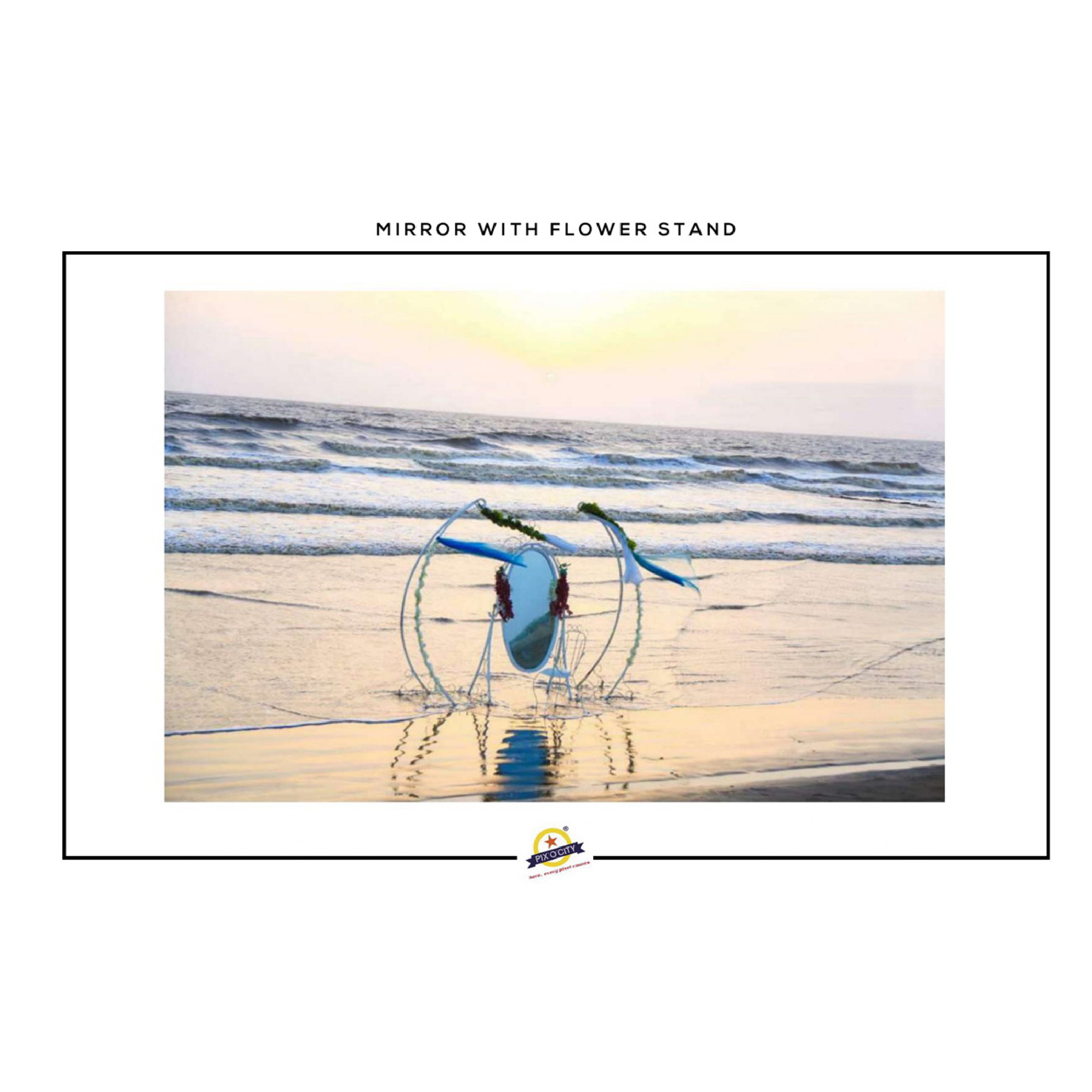 MIRROR WITH FLOWER STAND